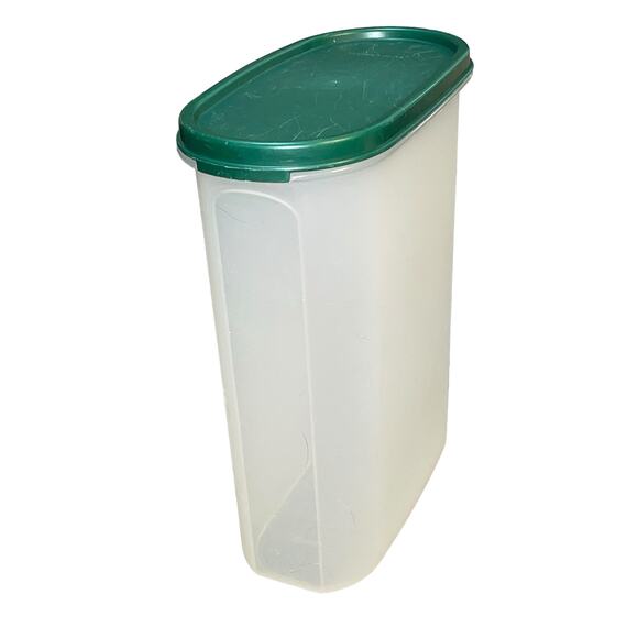 Tupperware Modular Mates Food Storage Container #4 Hunter Green 1614 1643 Lot x2 - Picture 4 of 13